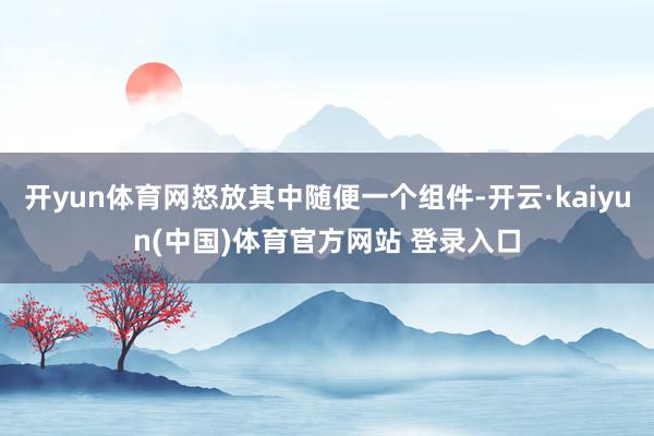 开yun体育网怒放其中随便一个组件-开云·kaiyun(中国)体育官方网站 登录入口