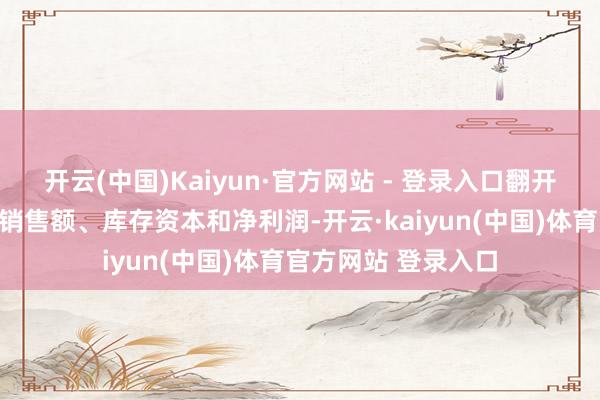 开云(中国)Kaiyun·官方网站 - 登录入口翻开手机就能看到当日销售额、库存资本和净利润-开云·kaiyun(中国)体育官方网站 登录入口